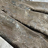 Турецький комплект оксамитових штор на тасьмі  Розмір 200х280см  Колір Шоколад, фото 5