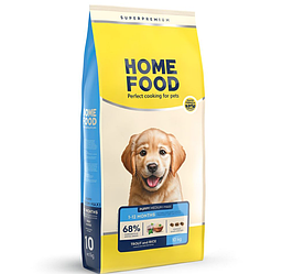 Home Food (Хом Фуд) - сухий корм для цуценят середніх і великих порід (форель з рисом і овочами) 10кг