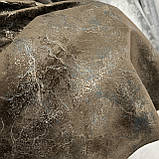 Турецький комплект оксамитових штор на тасьмі  Розмір 200х280см  Колір Шоколад, фото 8