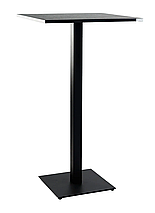 Стіл барний Tetra light bar 60*60 см чорний метал/чорний ДСП (текстура) TM Lovko, фото 4