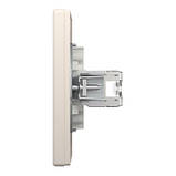 Розетка комп'ютерна RJ45 UTP категорія 6 Schneider Electric Asfora кремова, фото 6