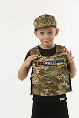 Дитячий ігровий костюм бронежилет Медик, унісекс, на 5-7 років з кепкою-мазепинкою