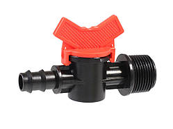Кран стартовий ЗР 3/4" для крап. трубки діам. 16 мм