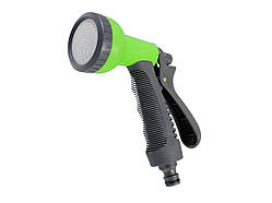 Пістолет поливальний пластиковий душовий зелений