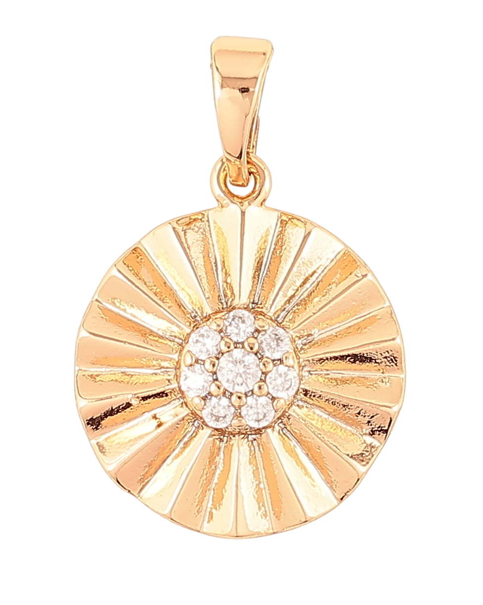 Кулон Xuping Позолота 18K «Декоративне коло з цирконієм» для ланцюжка до 5мм