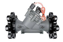 Електромагнітний клапан 300-BPES 24В, 3" ВР з регулятором витрати, латунь+пластик, самоочищення, соленоїд