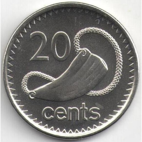 Фіджі Королева Єлизавета II 20 центів, 2009-2010  №2011, фото 1
