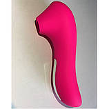 Жіночий вакуумний вібратор, стимулятор для клітора та сосків із вібрацією і вакуумом, Інтимні іграшки, фото 3