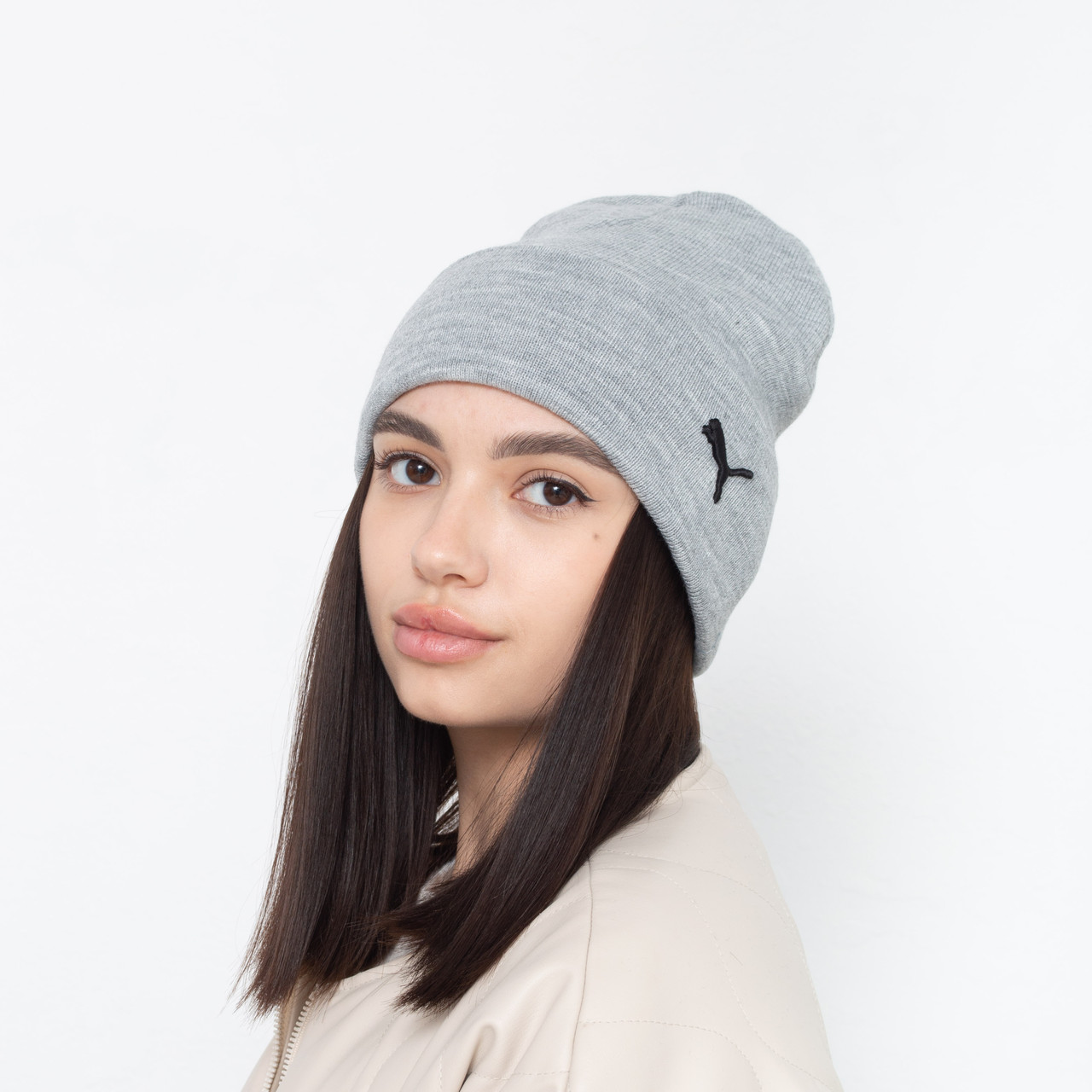 Шапка "Домік" (мал.вишивки) Puma меланж