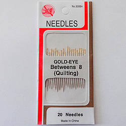 Голки для ручного шиття GOLD-EYE (20 шт.)