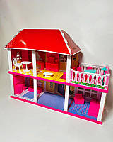 Ляльковий будиночок із меблями Bambi My lovely villa 6980 Двоповерховий будиночок для ляльки 16 см