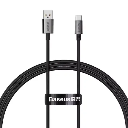 Кабель Baseus Superior Series Fast Charging Cable USB to Type-C 100W 2m P10320102114-02 Black, фото 1