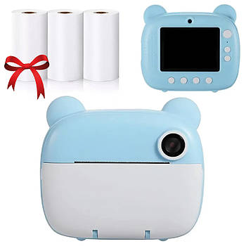 Фотоапарат миттєвого друку 12Мп, M3 + Подарунок Термопапір 3шт / Дитяча фотокамера / Цифровий фотоапарат