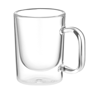 Набір чашок із ручками та подвійними стінками ARDESTO, 120 мл, 2 шт., боросилікатне скло, прозорий, фото 2