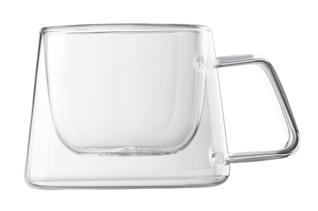 ARDESTO Набір чашок із ручками та подвійними стінками, 200 мл, 2 шт., боросилікатне скло, прозорий, фото 1