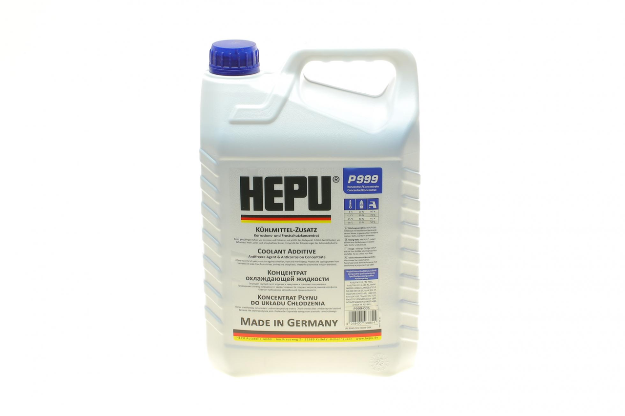Антифриз (синій) G11 (5L) (MB325.0/325.2) (концентрат) HEPU