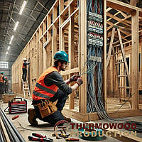 Пропонуємо роботу монтажникам дерев'яних будинків, саун, альтанок в цеху в Житомирі. Фото, відео