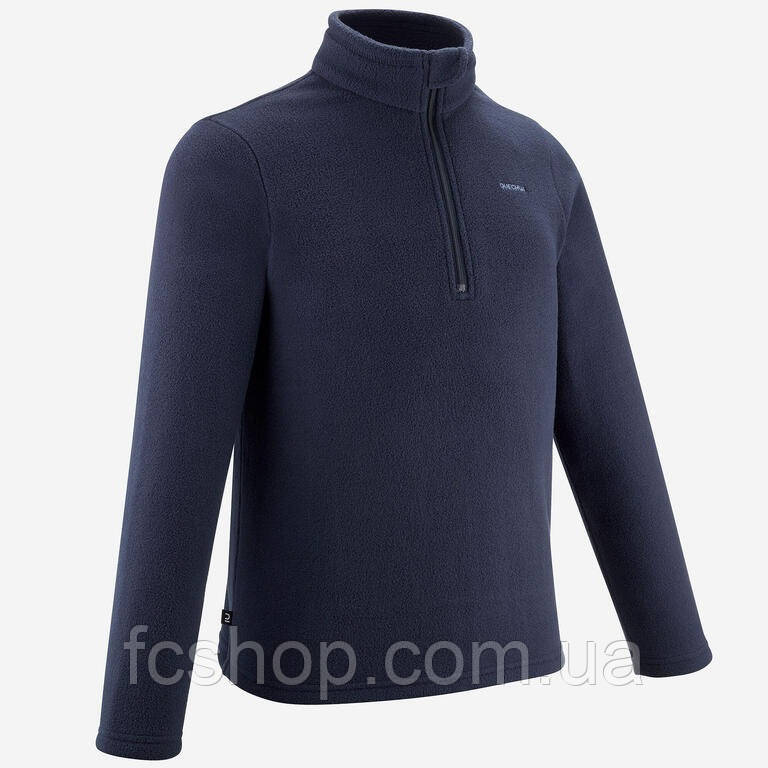 Кофта флісова дитяча QUECHUA синя MH100 966795, Темно-синій, Розмір (EU) — 146cm