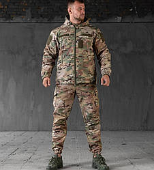 Зимовий тактичний чоловічий костюм Softshell (куртка та штани) Мультикам S