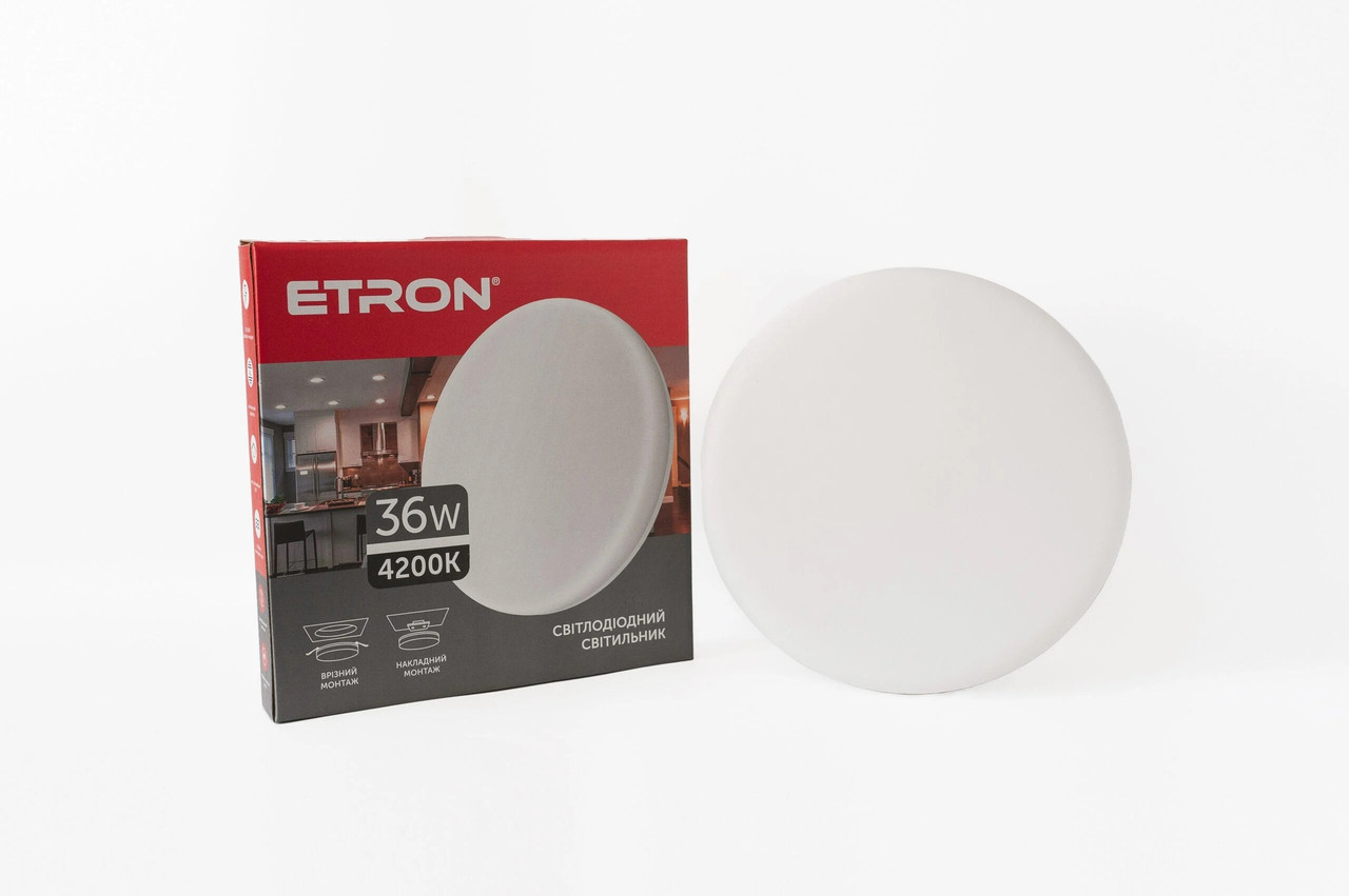 LED світильник врізний накладний 36W 4200K ІР20 ETRON Multipurpose 1-EMP-713 універсальний монтаж, фото 1