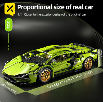 Конструктор Технік Ламборджіні супер кар Lamborghini Sian FK937