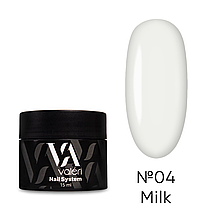 Valeri Builder Gel №04 Milk (молочний) 15 мл