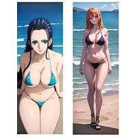 Дакімакура 180х60 см Ніко Робін Намі Свон Ван Піс One Piece Nico Robin Nami  Подушка с наволочкой двостороння