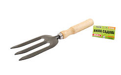 Вила садові MASTERTOOL з дерев&#x27;яною ручкою 265х80 мм