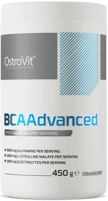 ВСАА OstroVit BCAAdvanced 450г полуниця