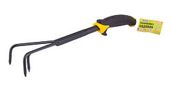 Рыхлитель садовий MASTERTOOL з пластиковою ручкою і TPR покриттям 385х60 мм