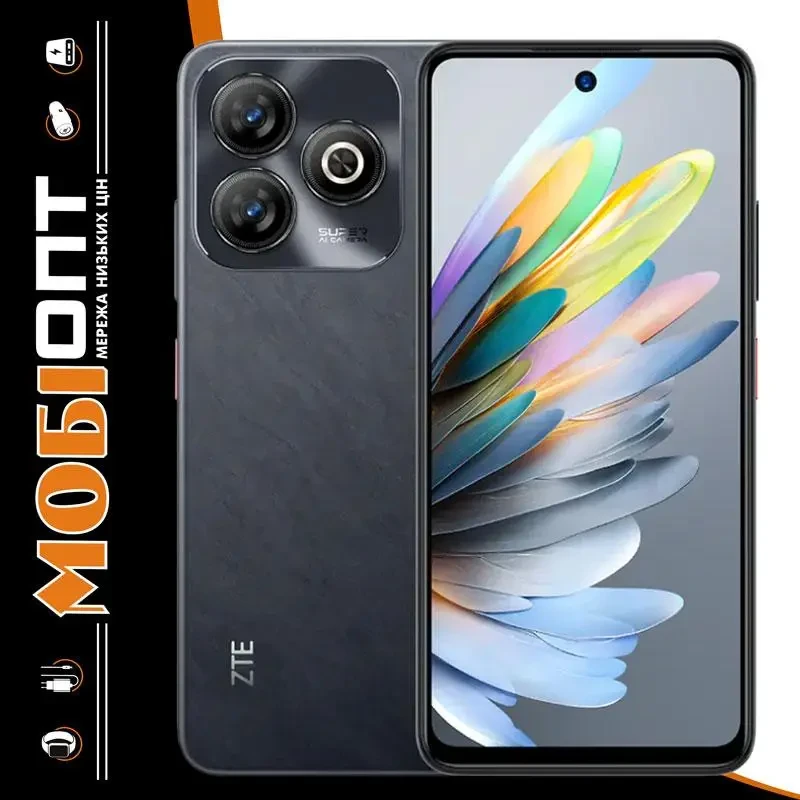 Смартфон ZTE Blade A75 4/256Gb Black UA UCRF
