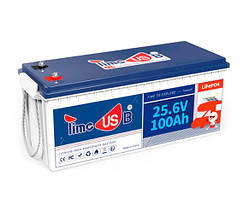 Акумуляторна батарея LiFePO4 Timeusb 24V 100Ah, 2560Wh, BMS 100A, 532*207*216мм