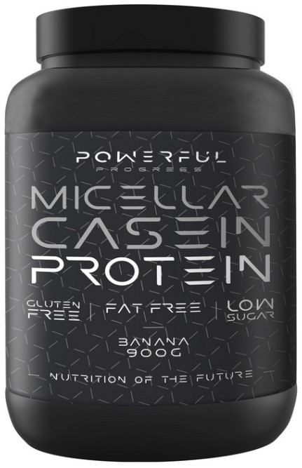 Казеїновий протеїн Powerful Progress Micelar Caseine Protein 900 g банан