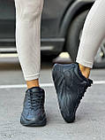 Чорні кросівки зимові жіночі на шнурках 36, фото 5