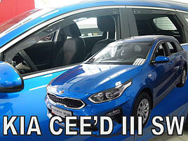 Дефлектори вікон (вітровики) Kia Ceed 2018+ SW 5D (вставні, кт - 4шт)  (Heko)