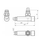 Комплект кутових кранів Mario 4820111353224 - 21854-01, фото 2