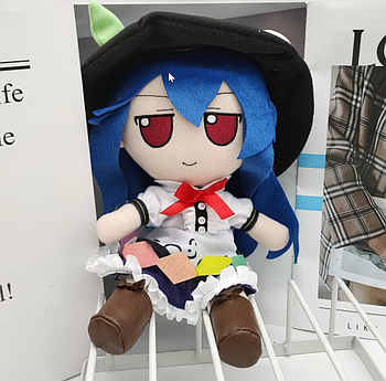 М'яка лялька Тенші Хінанаві з гри Тохо Проджект TouHou Project Tenshi Hinanawi