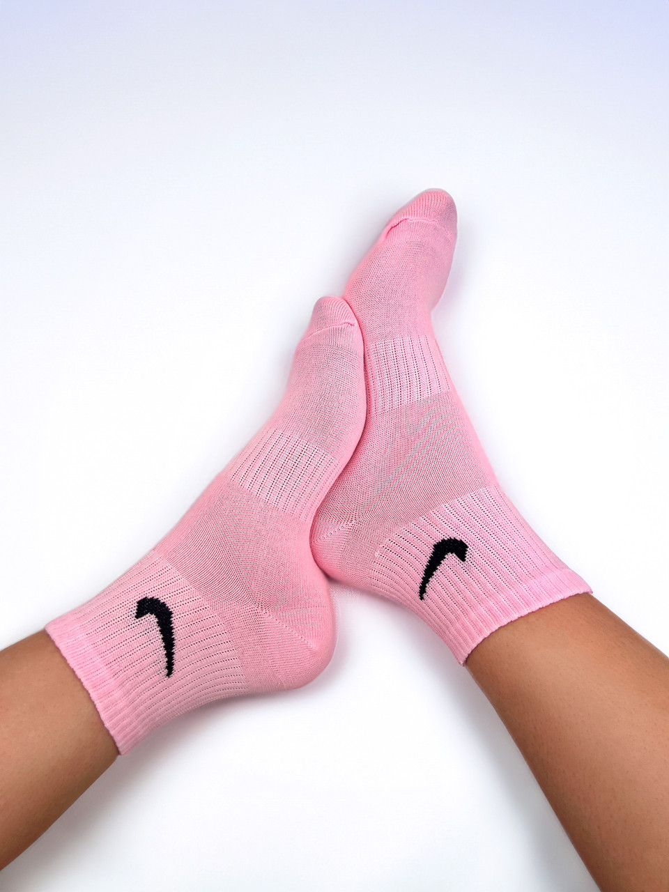 12 пар Бавовна рожевих середніх 35-41 жіночіх Nike/найк