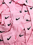 12 пар Бавовна рожевих середніх 35-41 жіночіх Nike/найк, фото 3
