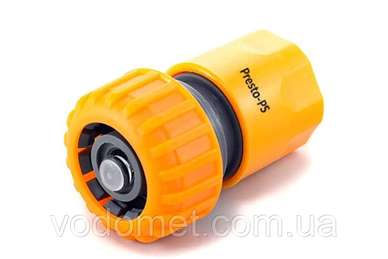 Конектор Presto-PS для шланга 3/4 дюйма з аквастопом (5820) - ps-198, фото 1
