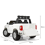 Дитячий електромобіль Джип Bambi Toyota Tundra, двомісний, білий., фото 5