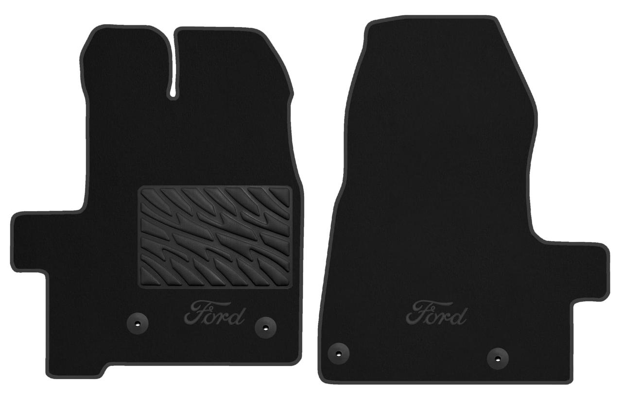 Текстильні килимки в салон для Ford Tourneo Custom (mkI) (пасажир) (1 ряд) 2012-2023 МКПП Premium, фото 1