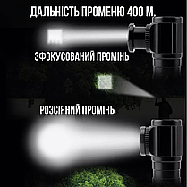 Ліхтар налобний акумуляторний Police 2155 ліхтарик на голову тактичний з магнітом, фото 6