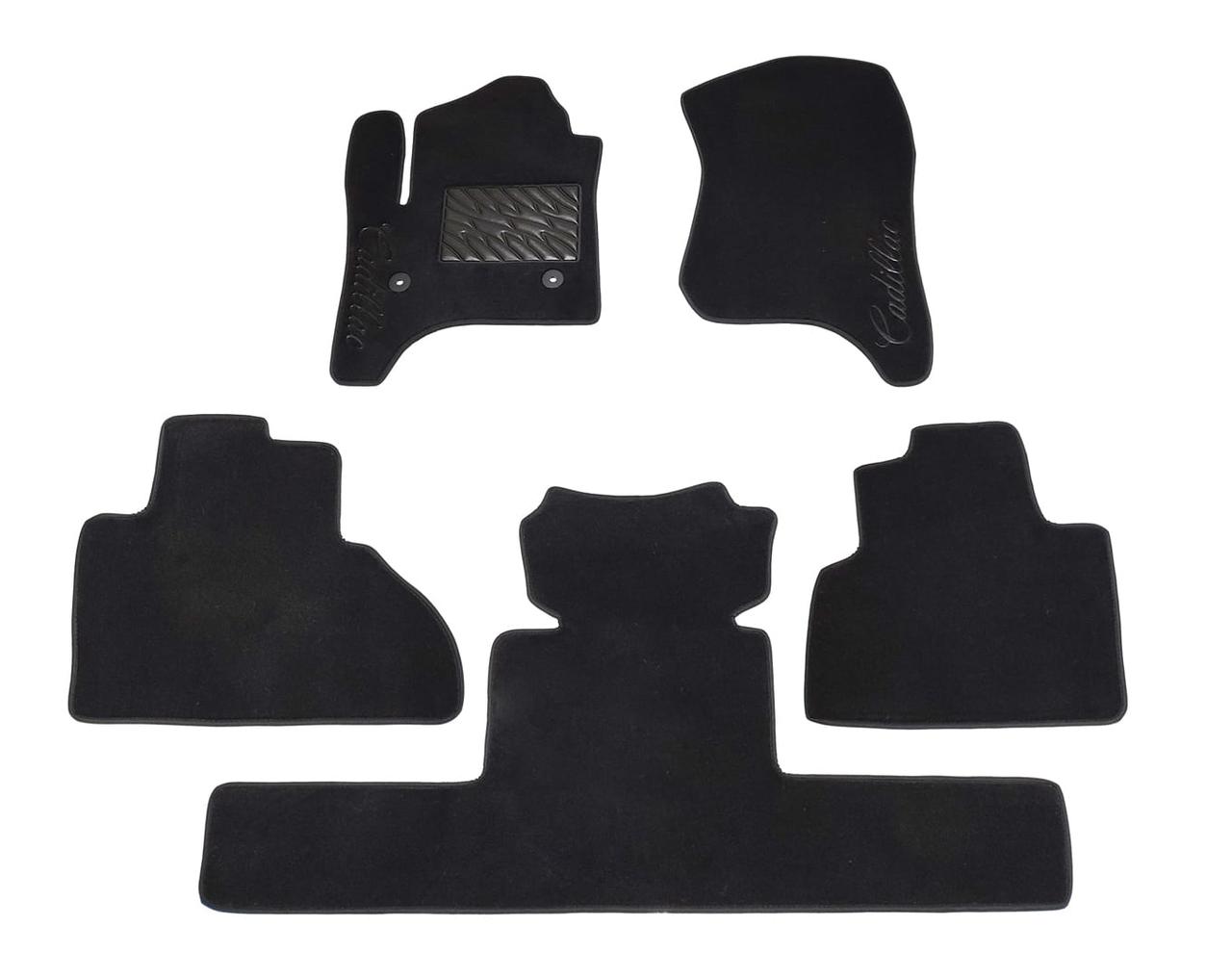 Текстильные коврики в салон для Cadillac Escalade (mkIV)(2 ряд - 2 места)(1-2 ряд) 2015-2020 Premium