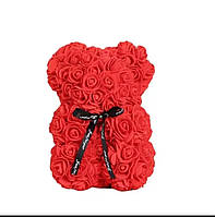 Красный Мишка-роза, плюшевый мишка-цветок мишка 25 см, подарок ко Дню святого Валентина, на день рождения