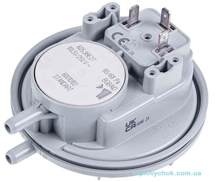 Пресостат диму Huba Control 80/68 Ра - Demrad Kalisto/Solaris, Vaillant TurboTEC Plus/Pro, фото 1