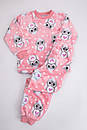 Махрова дитяча піжама для дівчинки Сова, фото 2