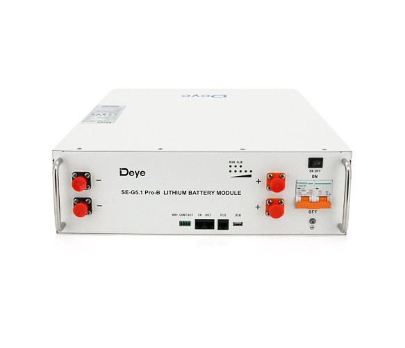 Акумулятор Deye LiFePO4 SE-G5.1 Pro-B 51,2V 100AH, 5,12kW BMS50A@16S