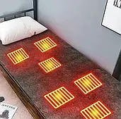 Електроковдра на USB 160*80 см із підігрівом від USB, 3 режими роботи, сірий потужний.