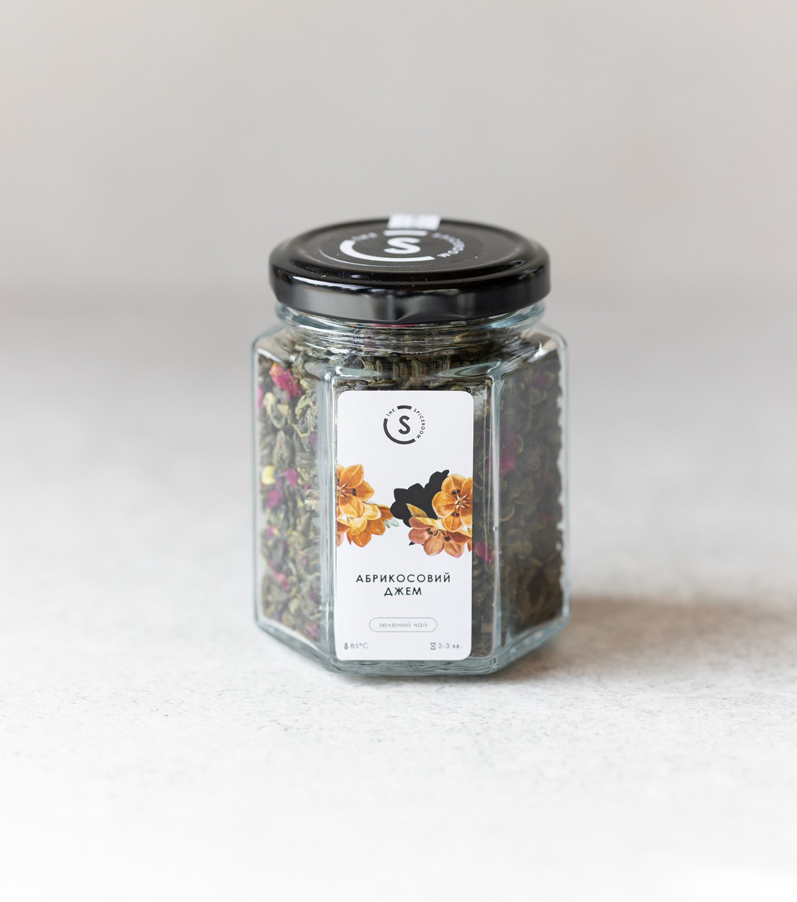 Чай зелений Абрикосовий джем, 70 г / скло, фото 1